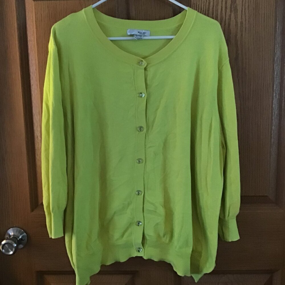 WD NY Yellow Cardigan